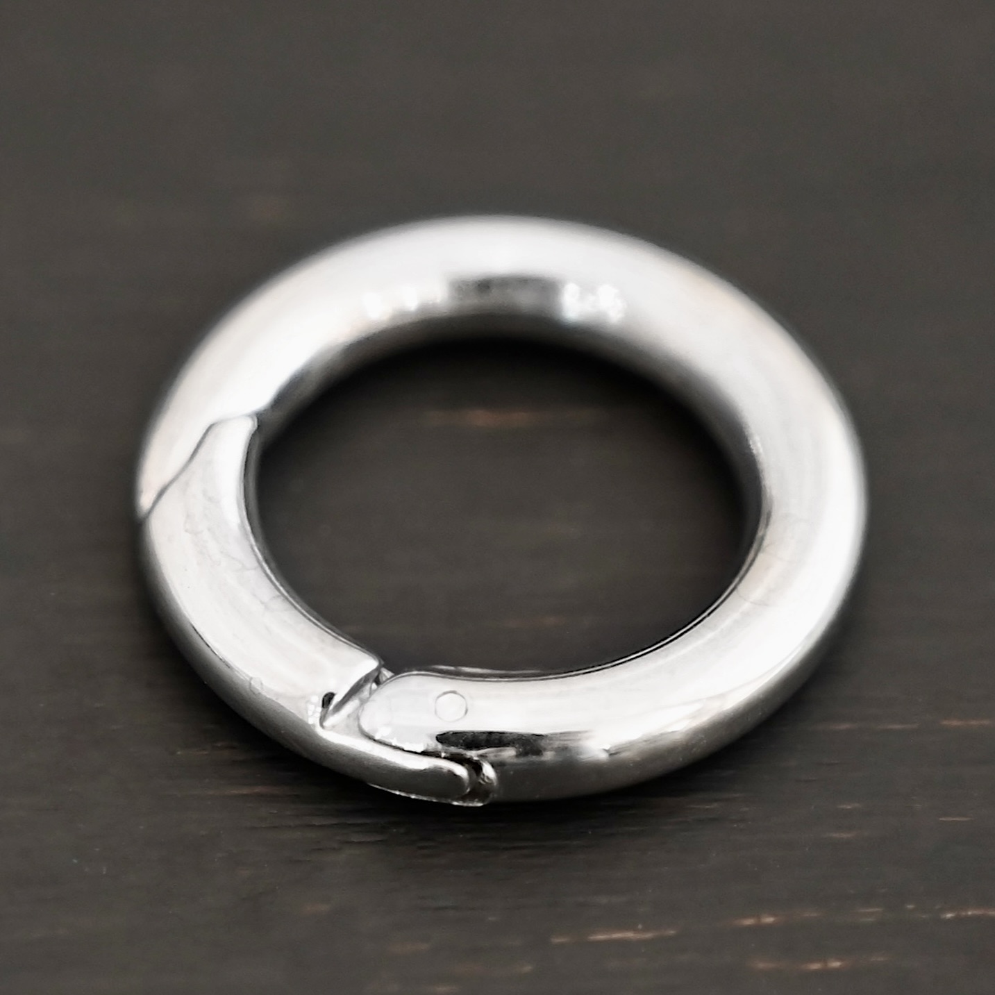 Pheonix Stainless Oval Clasp shown on dark background