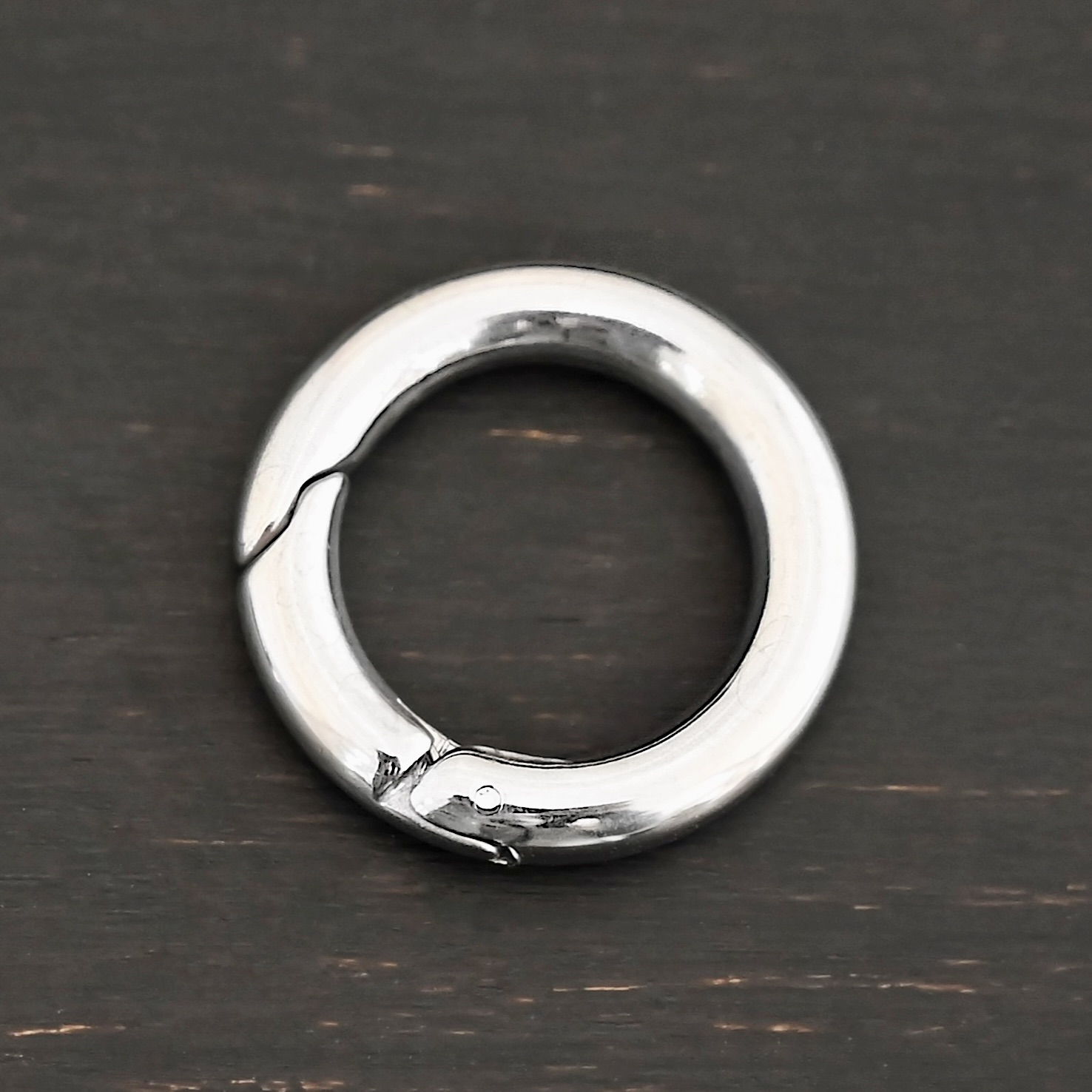 Pheonix Stainless Oval Clasp shown on dark background