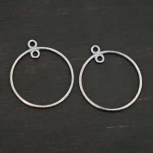 Sterling Silver Circle Chandelier Earring – Tara