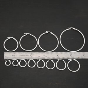 Sterling Silver Hoop Earring – Francesca