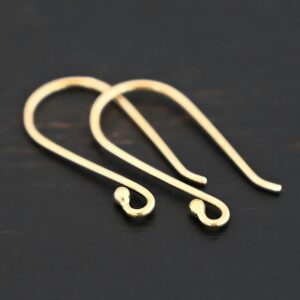 Solid 18k Gold Ear Wires – Whitney