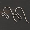 sterling silver Woodlyn Ear Wire - oxidized shown on dark background