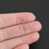 Wednesday Titanium Ear Wire - 16mm shown in hand