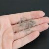 Wednesday Titanium Ear Wire - 16mm shown in hand