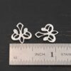 Sterling Silver Tillie Filigree Chandelier shiny shown by ruler