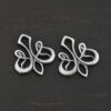 Sterling Silver Tillie Filigree Chandelier oxidized shown on dark background