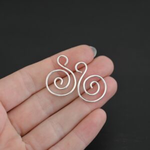 Sterling Silver S Shaped Earring Finding – Teagan