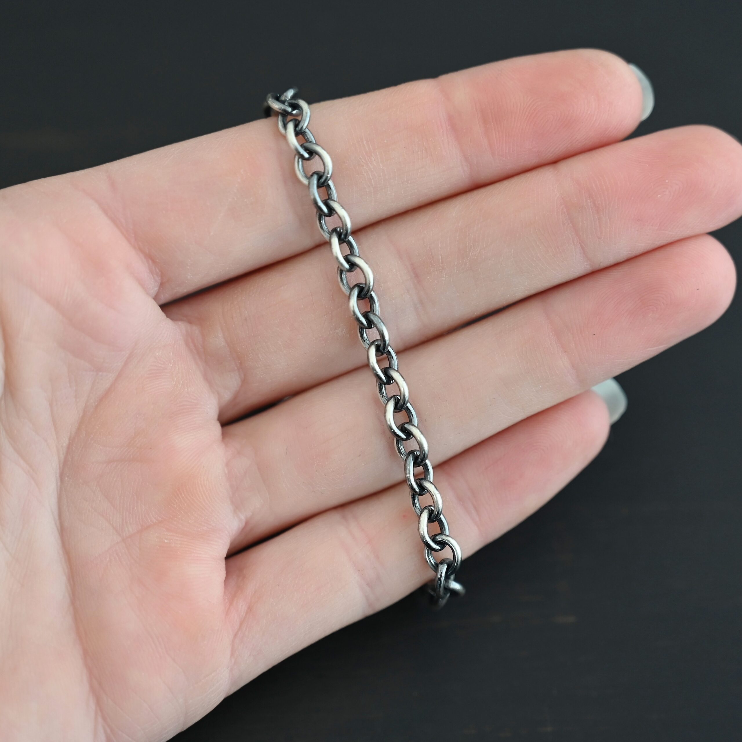 Joy Chain oxidized shown in hand