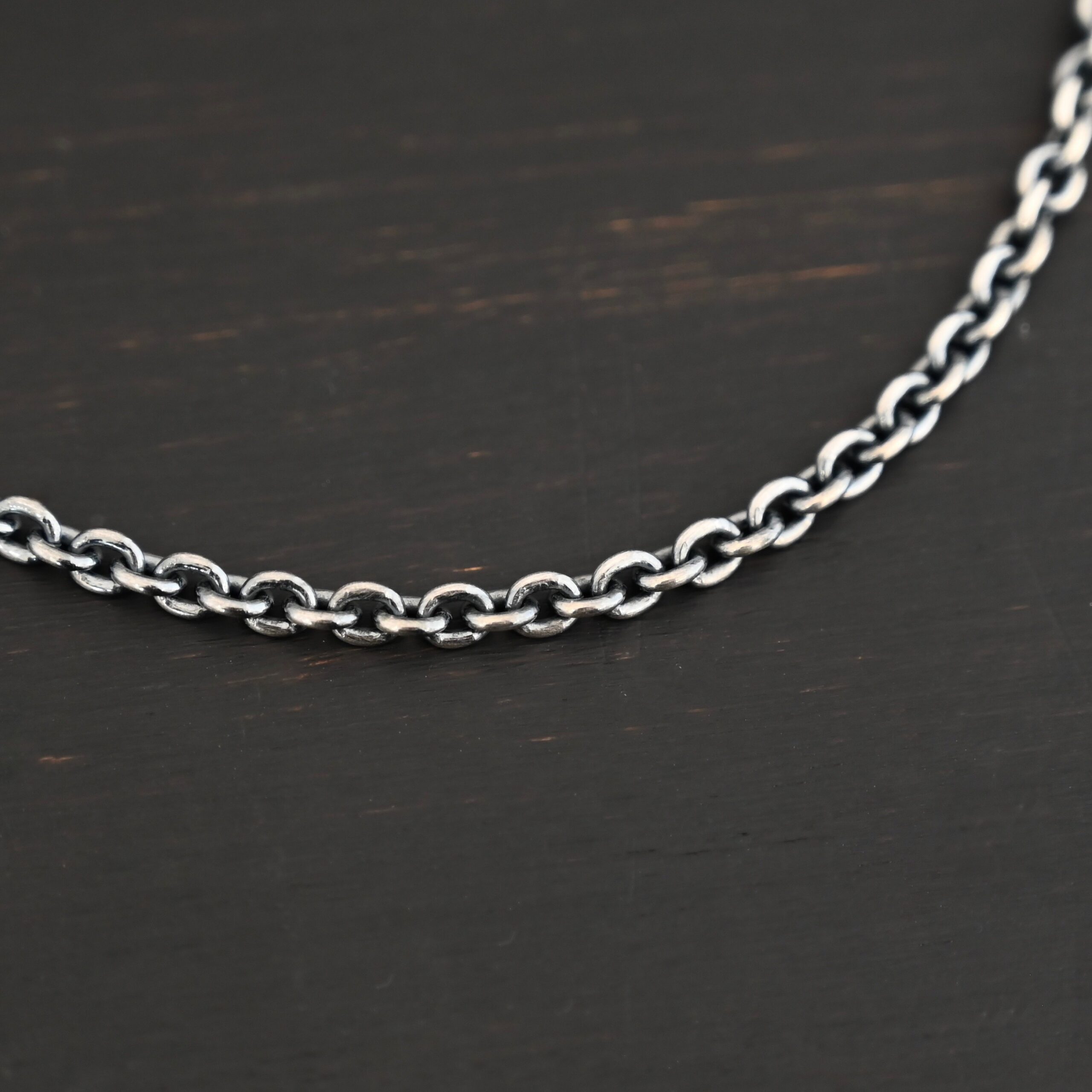 Lauren Chain oxidized shown on dark background