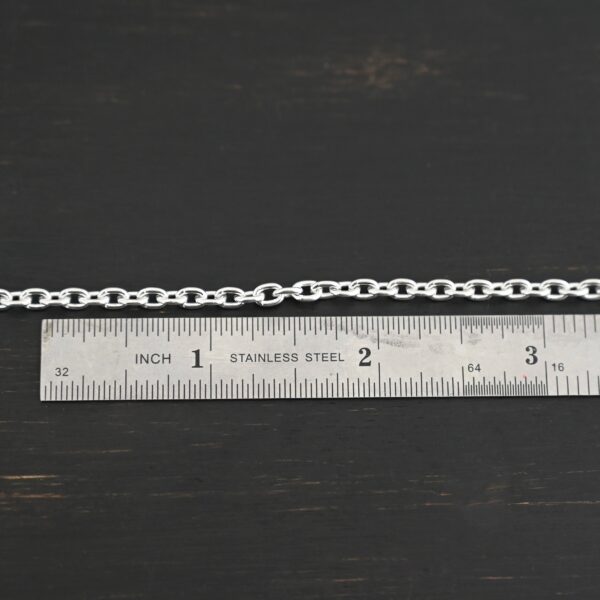 Lauren Chain shiny shown by ruler