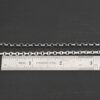 Olivia Chain oxidized & shiny shown by ruler