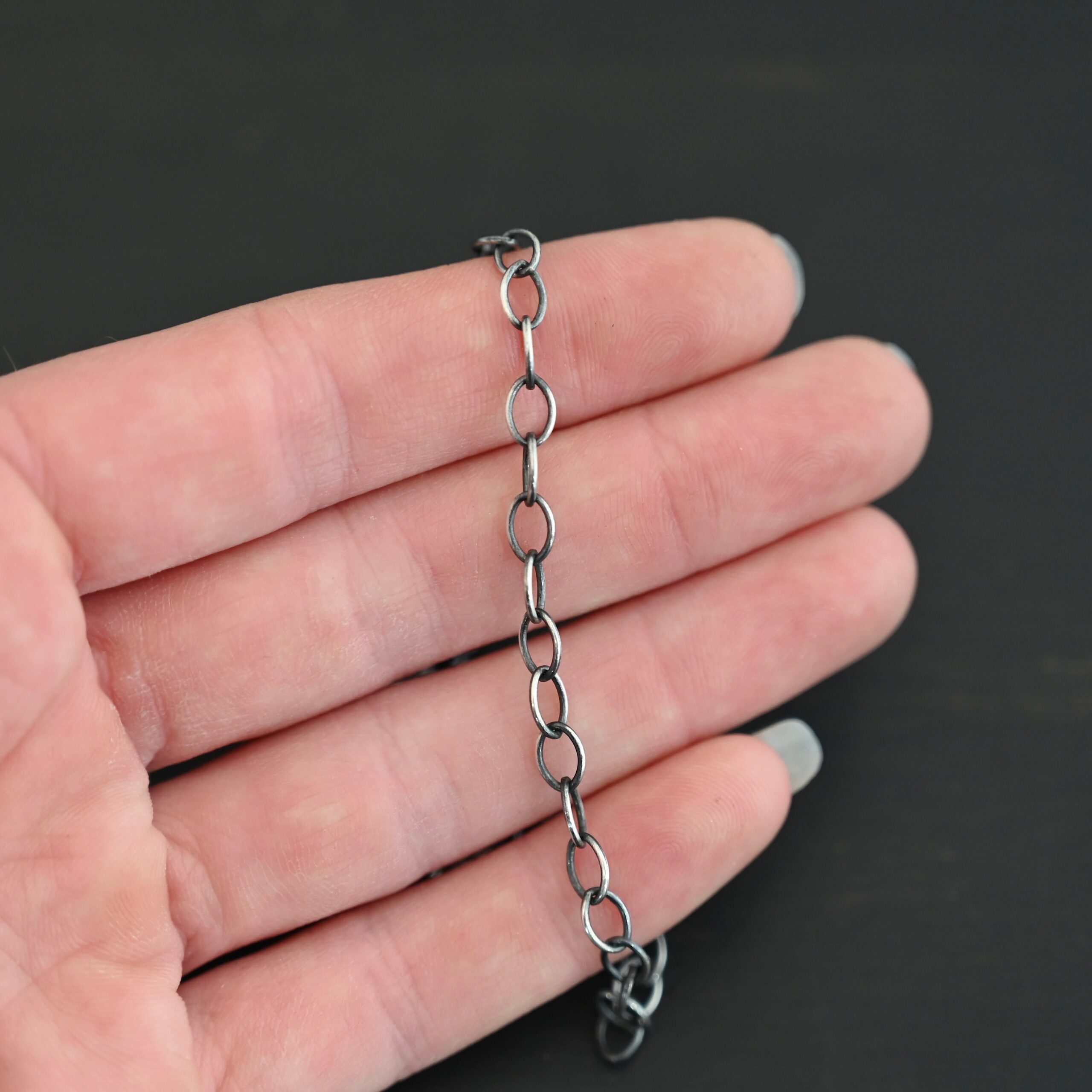Willow Chain oxidized shown in hand