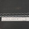 Willow Chain oxidized & shiny shown by ruler