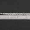 Sterling Silver King Cobra Chain - shiny shown by ruler