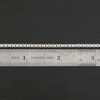 Sterling Silver Briggs Box Chain - shiny shown by ruler