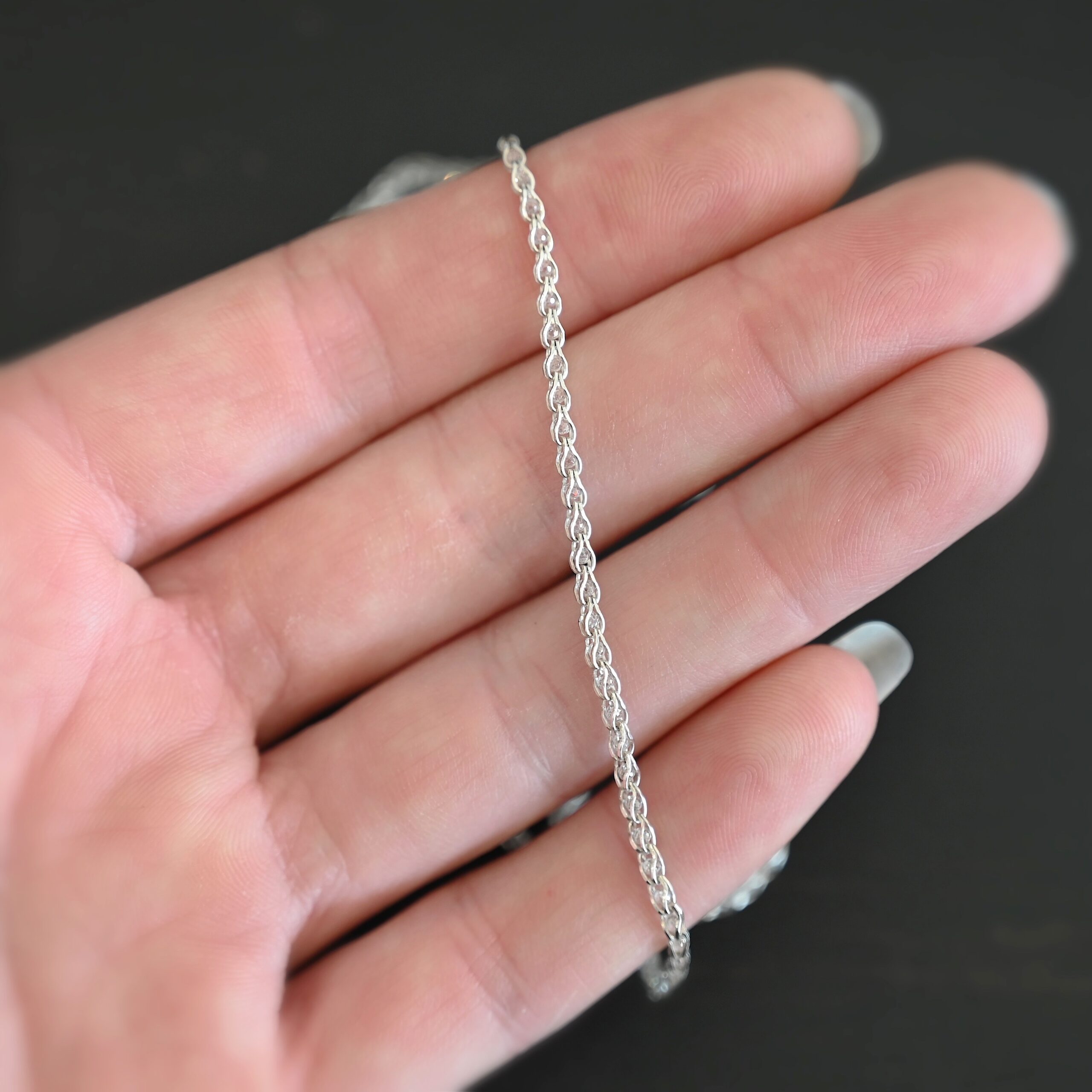 Sterling Silver Scarlett - shiny shown in hand