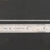 Sterling Silver Scarlett - shiny shown by ruler
