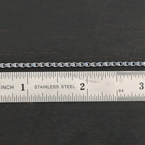Sterling Silver Scarlett - oxidized shown by ruler