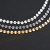 Gypsy Coin Chain - shiny sterling silver, oxidized sterling silver, & 14k gold filled - shown on dark background