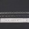 Sterling Silver Round Extension 5mm shiny and oxidized shown by ruler