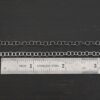 Sterling Silver Round Extension 3.5mm shiny and oxidized shown by ruler