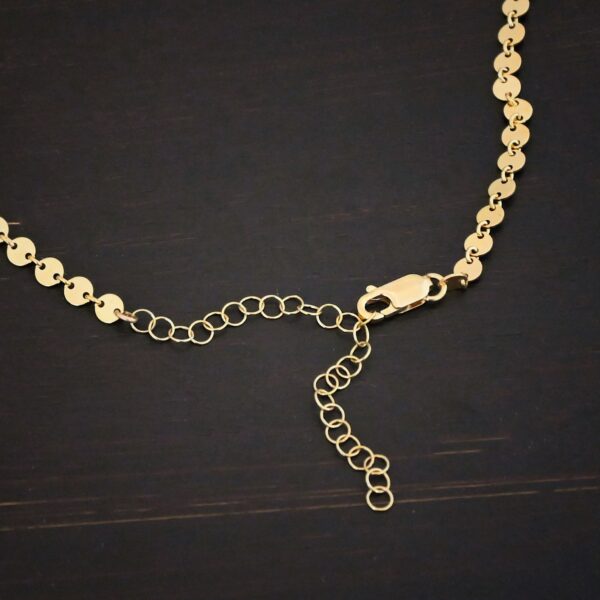 Gypsy Coin Chain - 14k Gold Filled shown on dark background