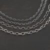Oval Extension - oxidized all four sizes shown on dark background