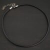 Wren Wire Necklace Oxidized shown on dark background