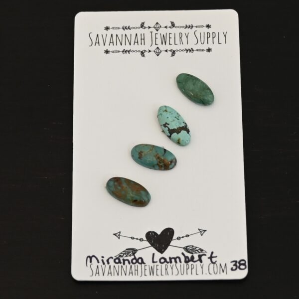 Miranda Lambert Turquoise Cabochon Parcel shown on business card