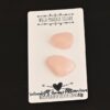Woodys Great Adventure Rose Cut Rose Quartz Cabochon Parcel shown on business card