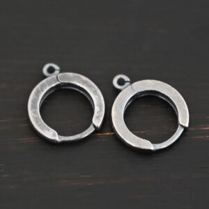 Sterling Silver Huggie Hoops – Winifred