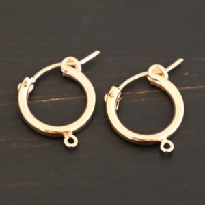 14k Gold Filled Huggie Hoops – West