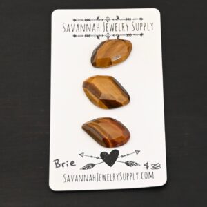 Rose Cut Tiger Eye Cabochon Parcel – Brie