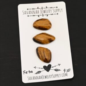 Rose Cut Tiger Eye Cabochon Parcel – Feta