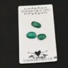 Michigan Malachite Cabochon Parcel shown on business card