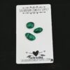 Nebraska Malachite Cabochon Parcel shown on business card