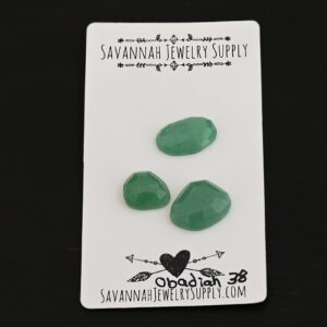 Rose Cut Adventurine Cabochons – Obadiah