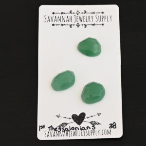Rose Cut Adventurine Cabochons – 1st Thessalonians