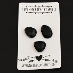 Rose Cut Black Onyx Cabochons – Aladdin