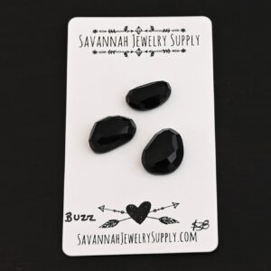 Rose Cut Black Onyx Cabochons – Buzz