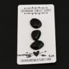Christopher Black Onyx Cabochon Parcel shown on business card