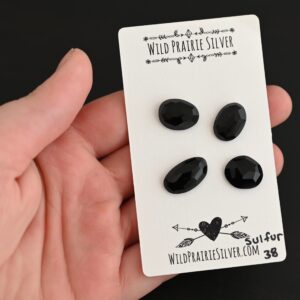 Rose Cut Black Onyx Cabochons – Sulfur