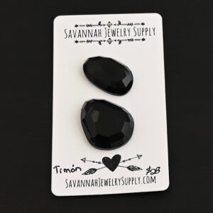 Rose Cut Black Onyx Cabochons – Timon