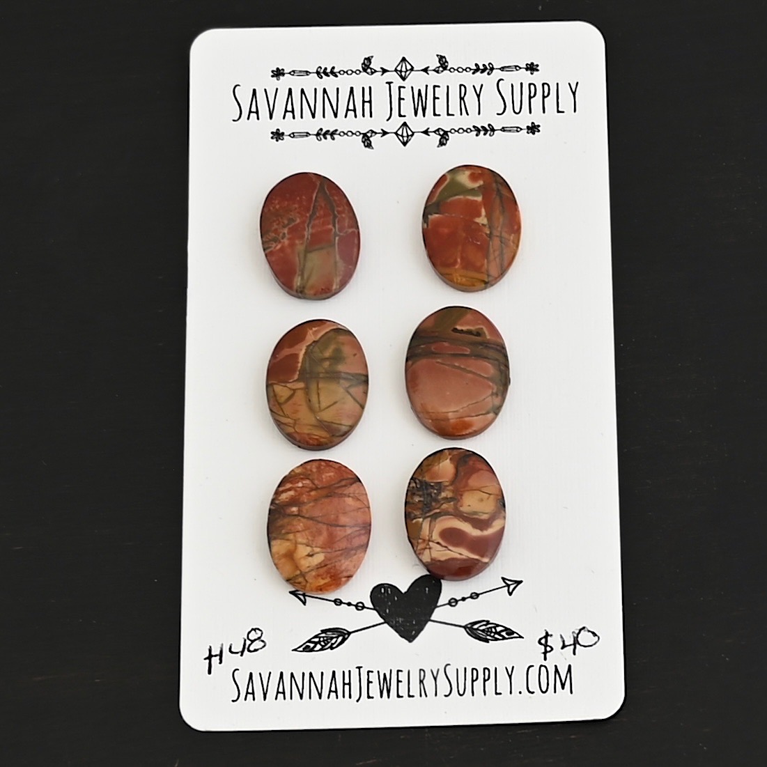 H48 Cherry Creek Jasper shown on business card