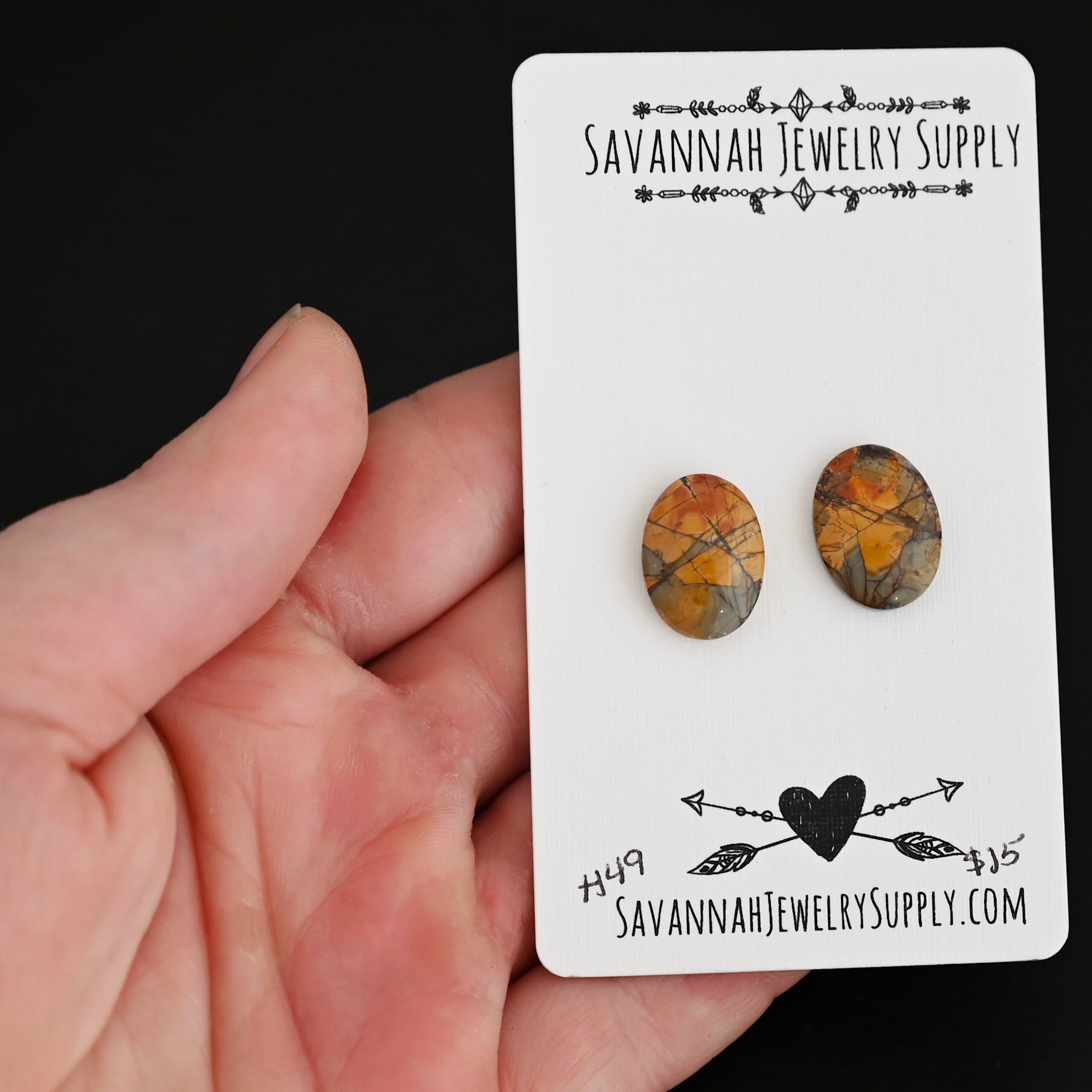 H49 Cherry Creek Jasper H49 Cherry Creek Jasper shown in hand