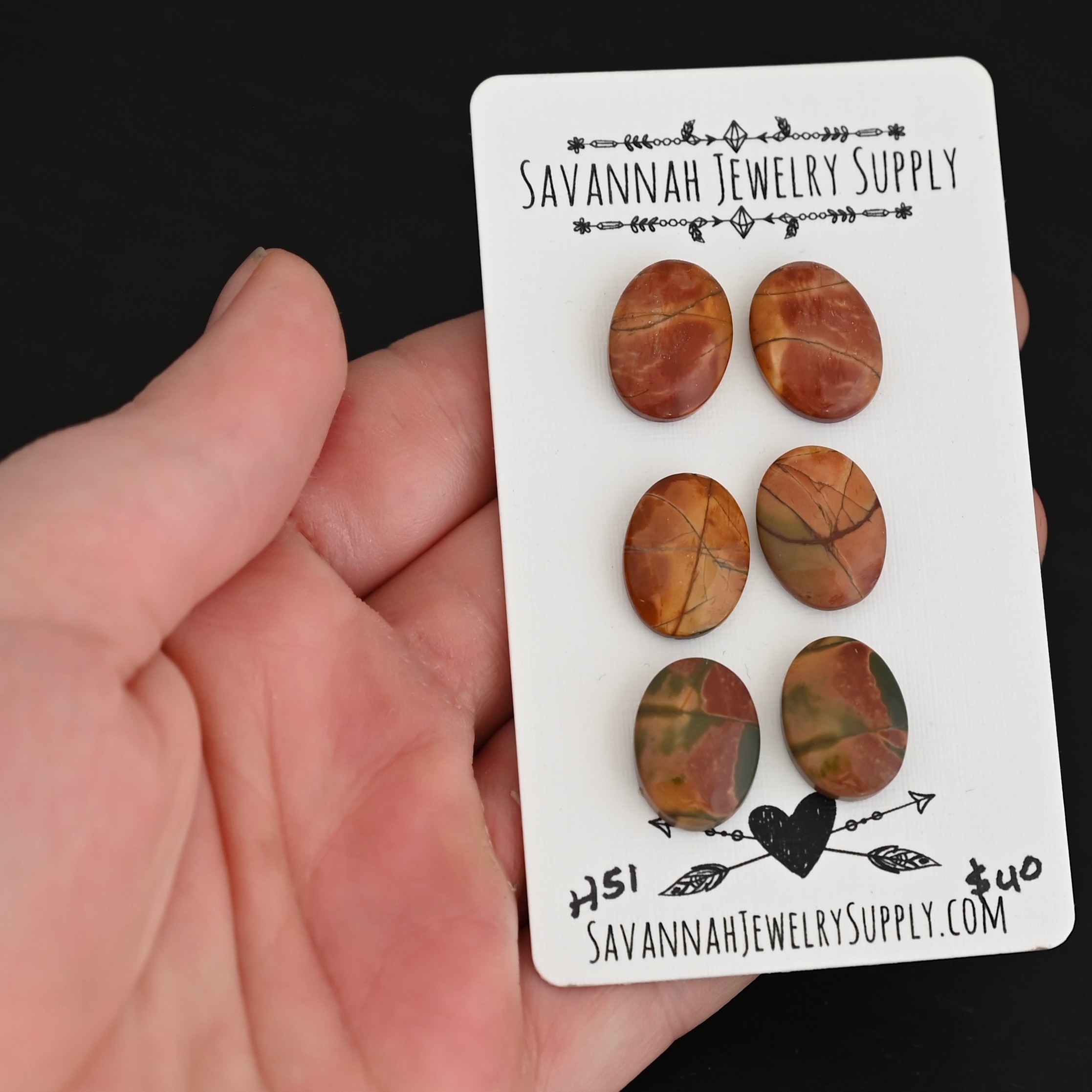 H51 Cherry Creek Jasper shown in hand