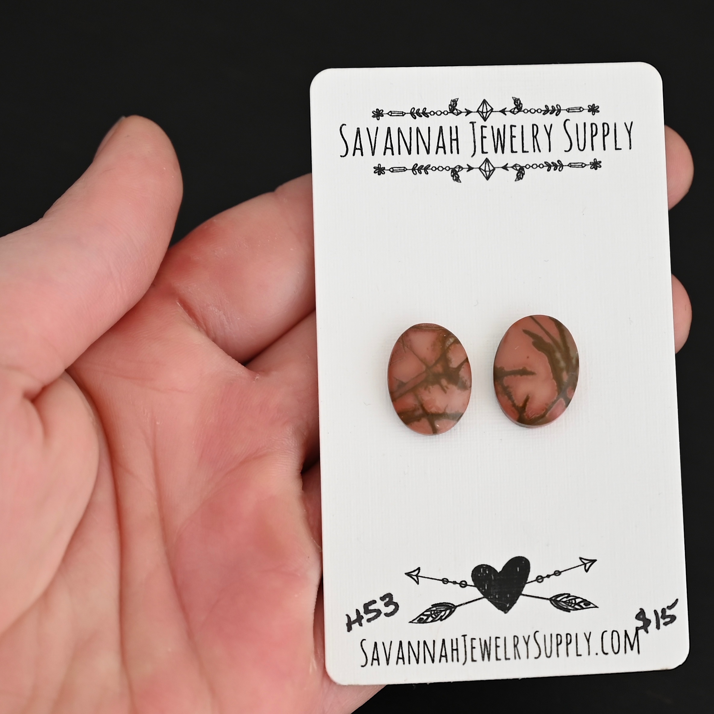 H53 Cherry Creek Jasper shown in hand