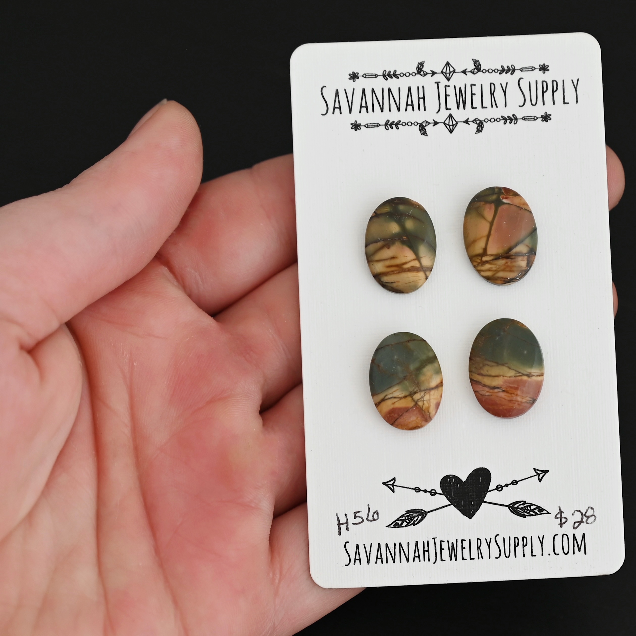 H56 Cherry Creek Jasper shown in hand