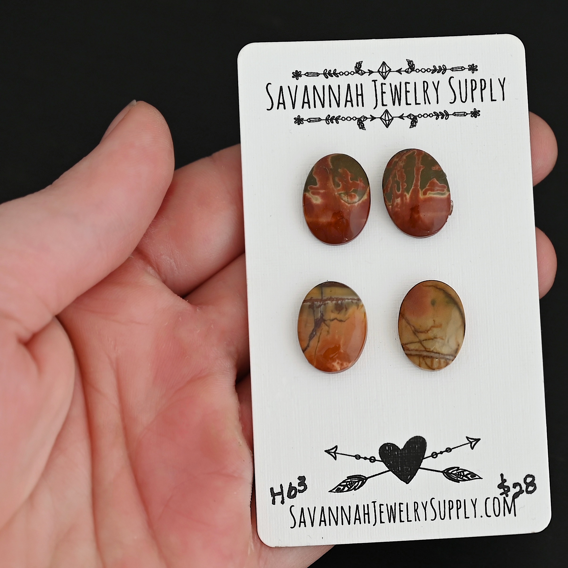 H63 Cherry Creek Jasper shown in hand