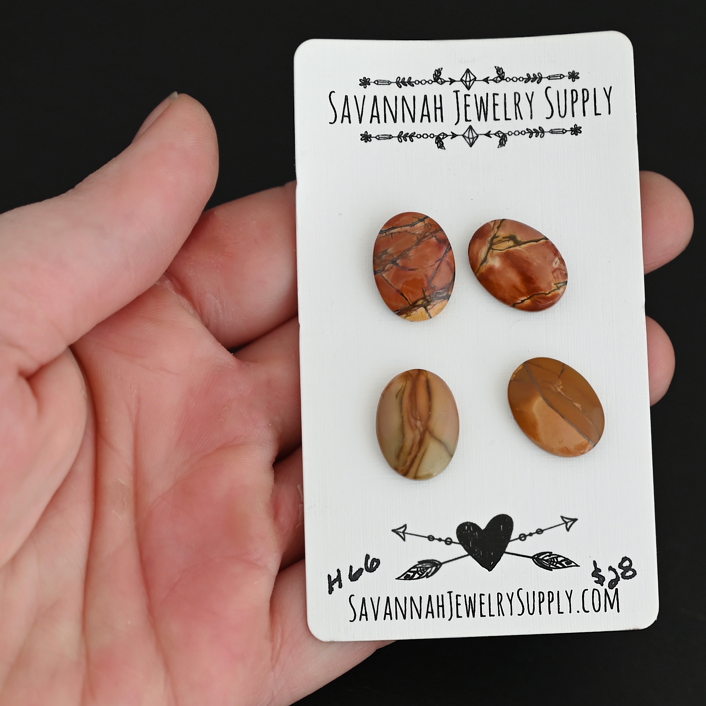 H66 Cherry Creek Jasper shown in hand